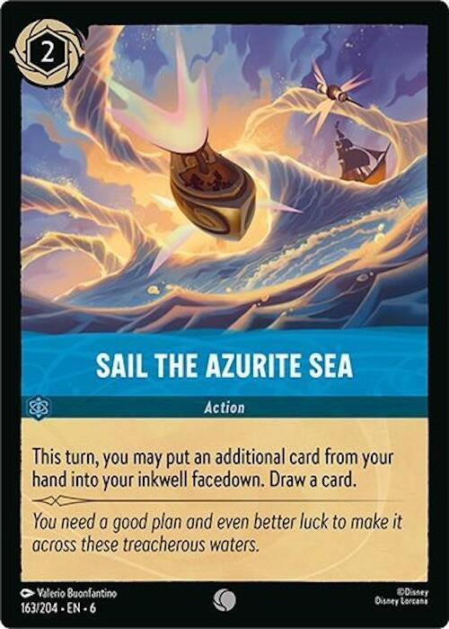 Image for Sail the Azurite Sea (163/204) (6) - Disney Lorcana