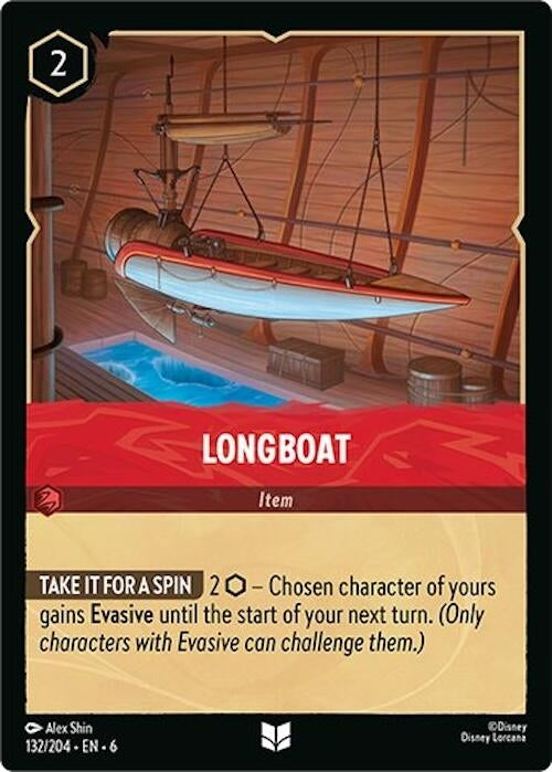 Image for Longboat (132/204) (6) - Disney Lorcana