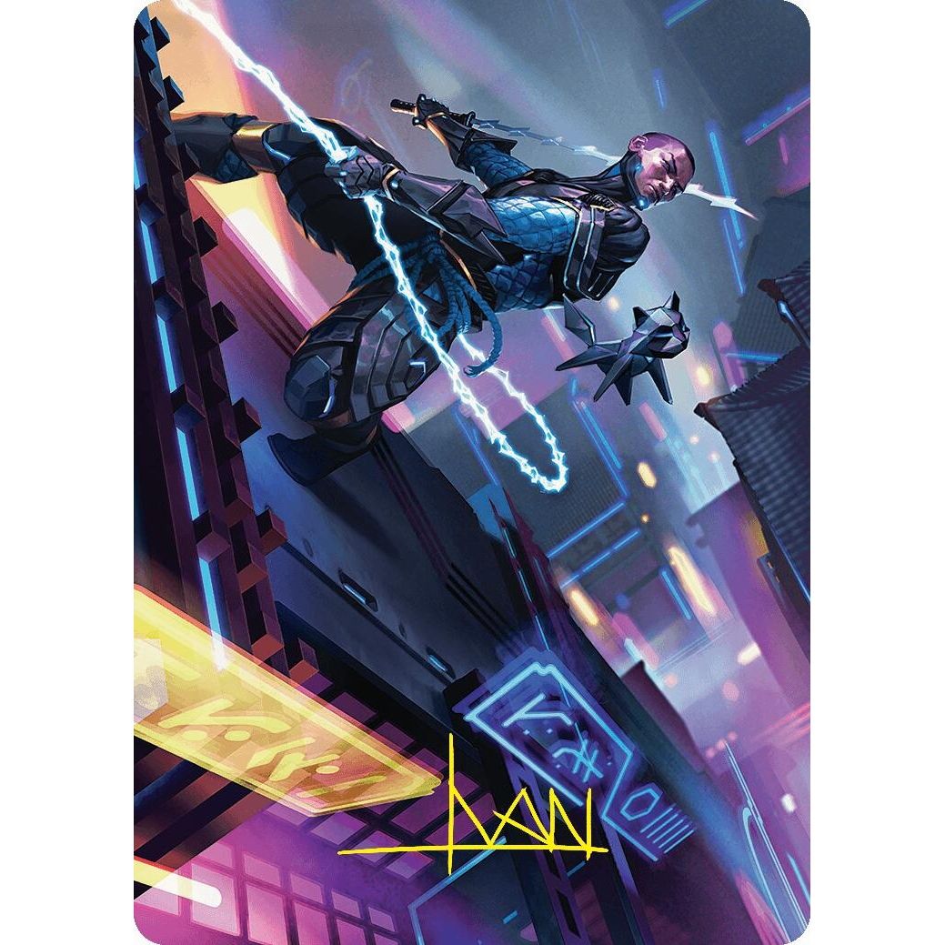 Image for Kaito, Cunning Infiltrator Art Card (51/54) (Gold-Stamped Signature) (51) (ASFDN) - Magic: The Gathering