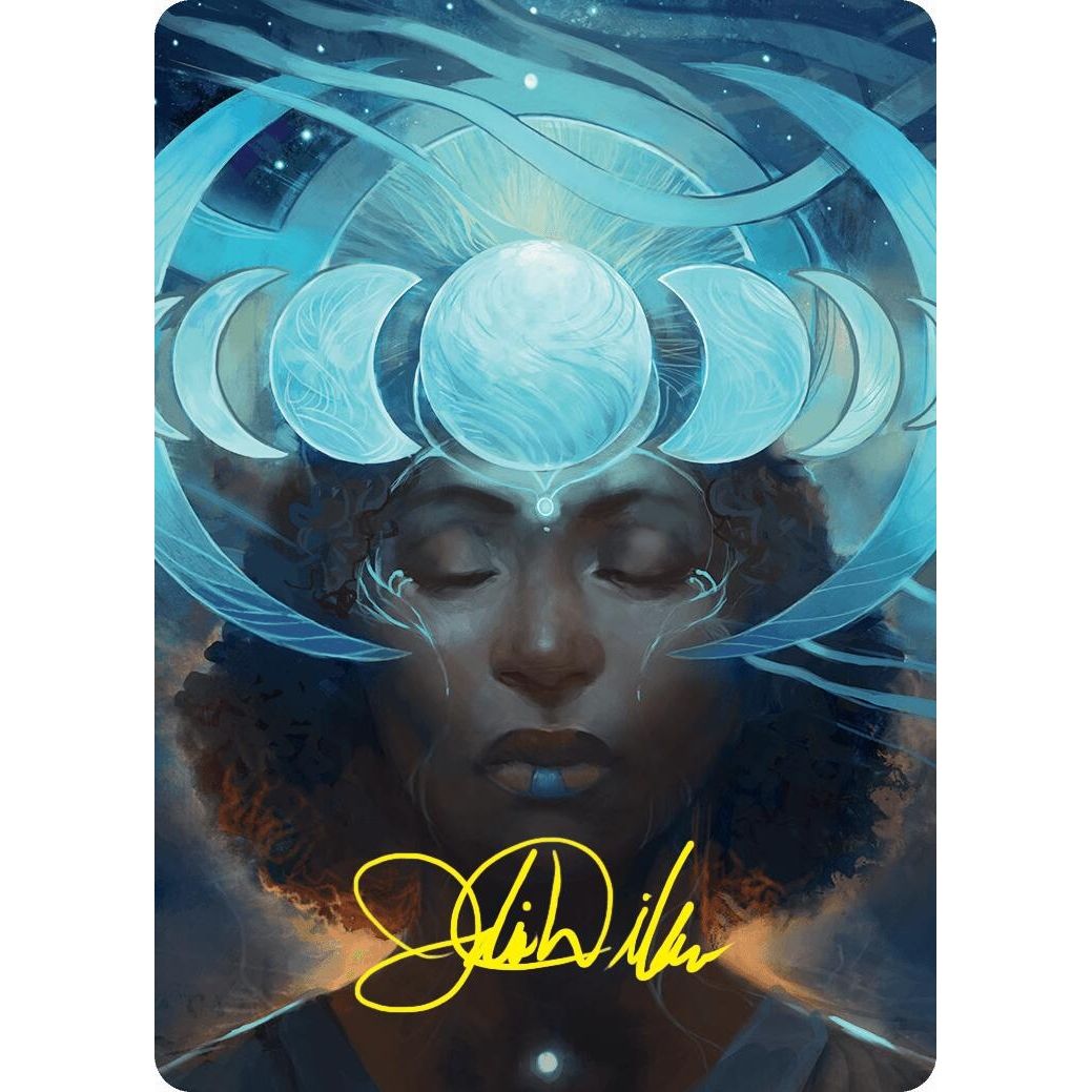 Image for Lunar Insight Art Card (31/54) (Gold-Stamped Signature) (31) (ASFDN) - Magic: The Gathering
