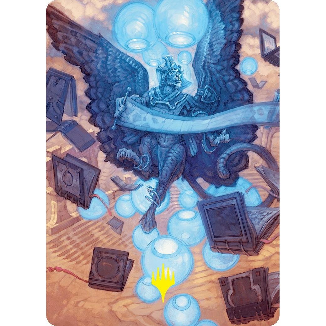 Image for Sphinx of Forgotten Lore Art Card (33/54) (Gold-Stamped Signature) (33) (ASFDN) - Magic: The Gathering