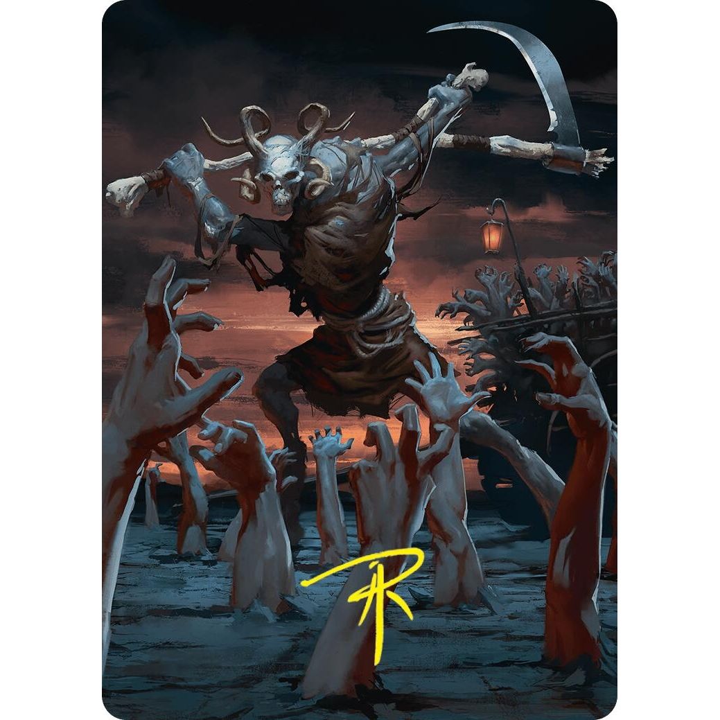 Image for Abyssal Harvester Art Card (34/54) (Gold-Stamped Signature) (34) (ASFDN) - Magic: The Gathering