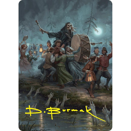 Image for Blasphemous Edict Art Card (35/54) (Gold-Stamped Signature) (35) (ASFDN) - Magic: The Gathering