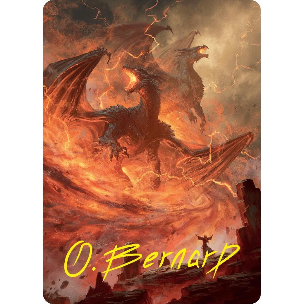 Image for Rite of the Dragoncaller Art Card (38/54) (Gold-Stamped Signature) (38) (ASFDN) - Magic: The Gathering
