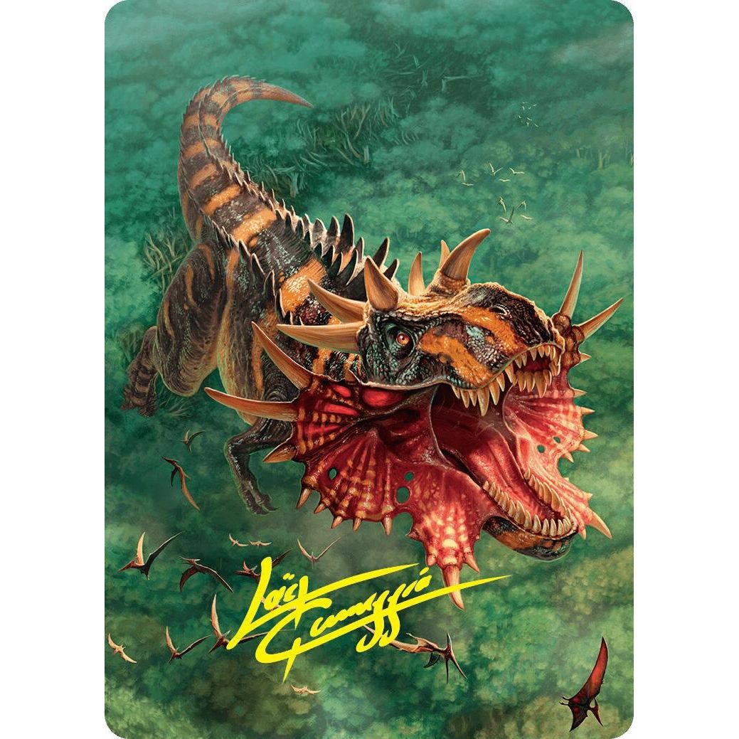 Image for Gigantosaurus Art Card (53/54) (Gold-Stamped Signature) (53) (ASFDN) - Magic: The Gathering