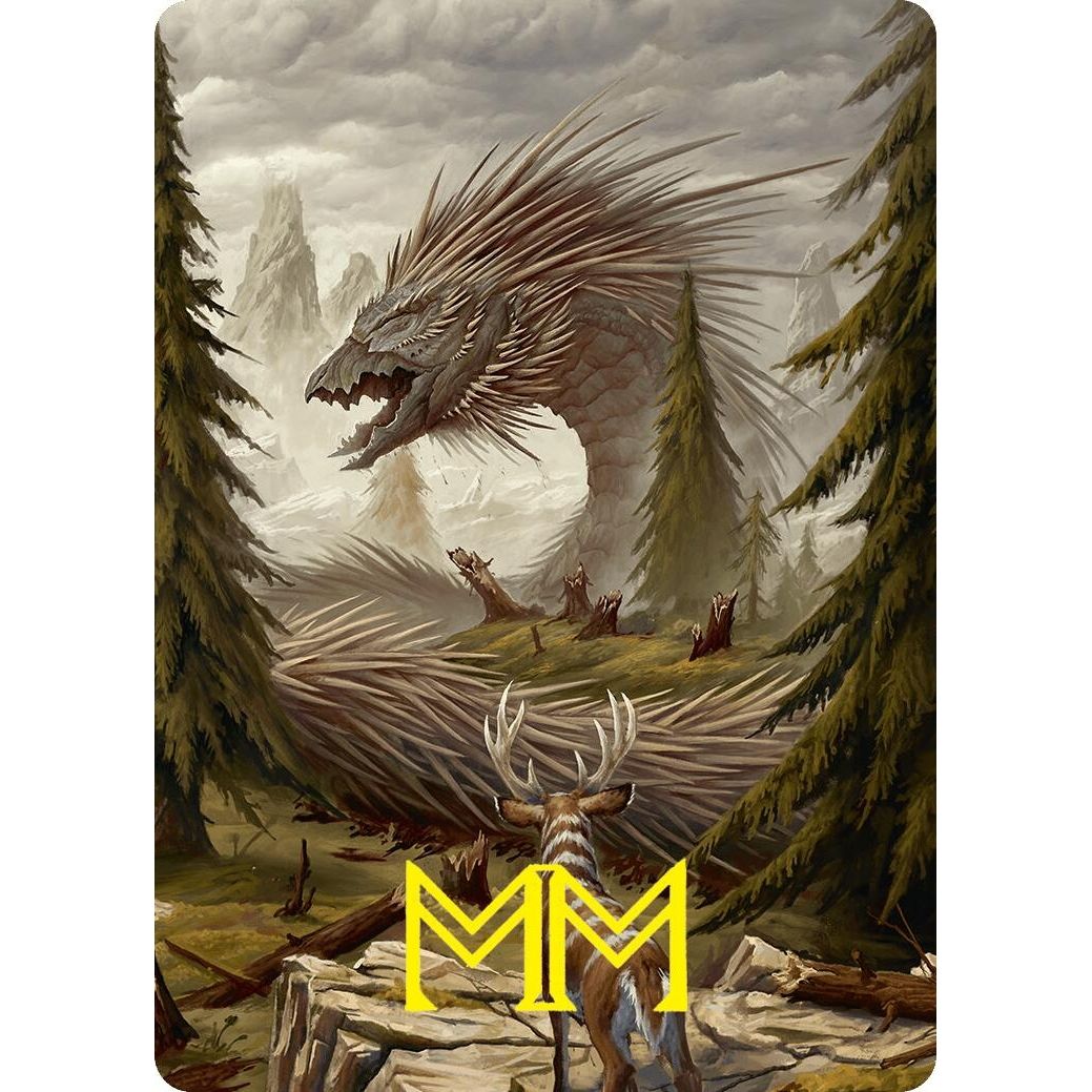 Image for Quilled Greatwurm Art Card (44/54) (Gold-Stamped Signature) (44) (ASFDN) - Magic: The Gathering
