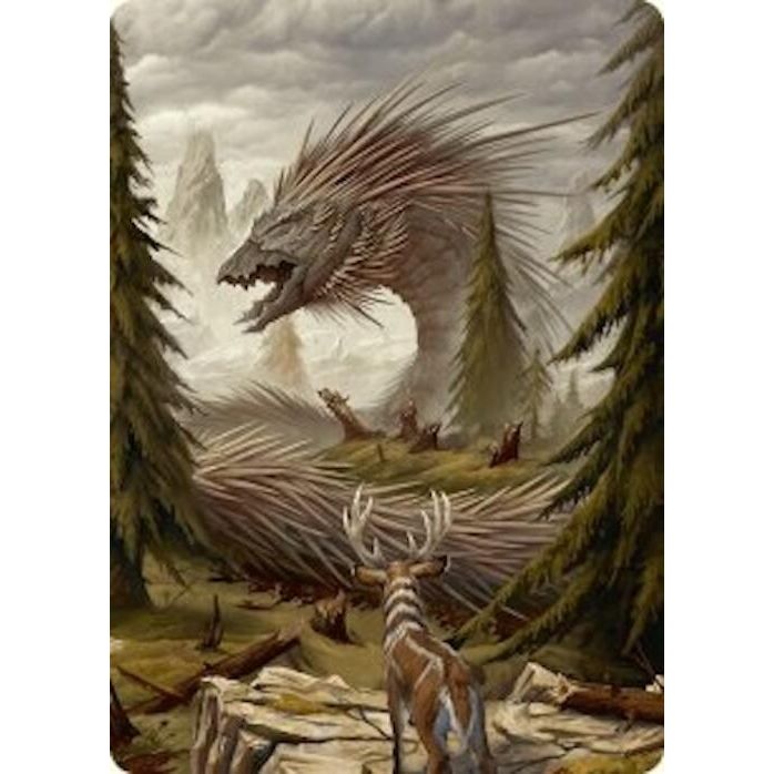 Image for Quilled Greatwurm Art Card (44/54) (44) (ASFDN) - Magic: The Gathering
