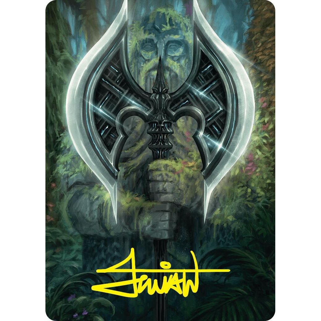 Image for Leyline Axe Art Card (49/54) (Gold-Stamped Signature) (49) (ASFDN) - Magic: The Gathering