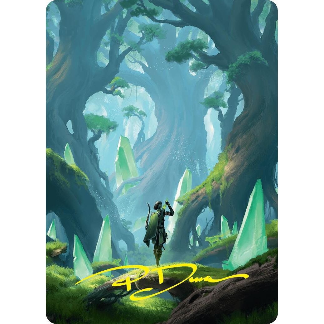Image for Forest Art Card (25/54) (Gold-Stamped Signature) (25) (ASFDN) - Magic: The Gathering