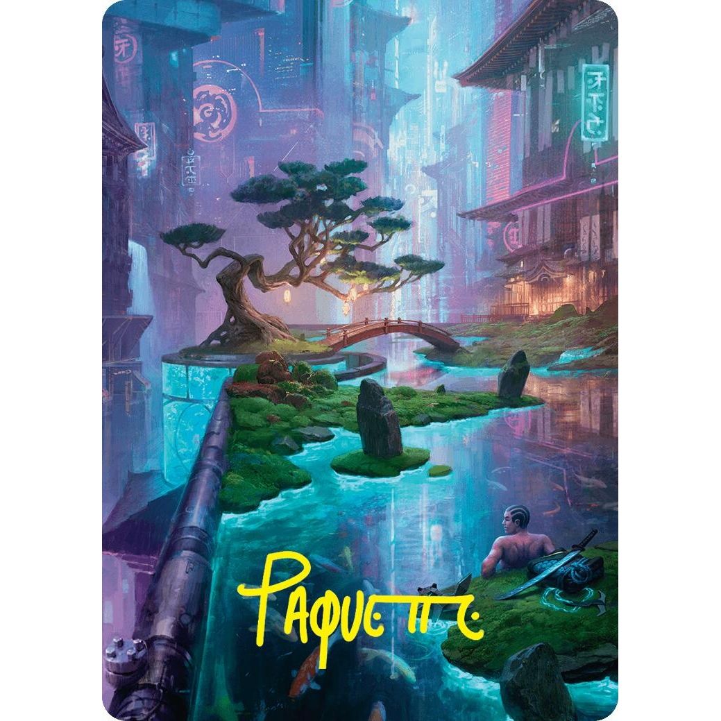 Image for Island Art Card (22/54) (Gold-Stamped Signature) (22) (ASFDN) - Magic: The Gathering