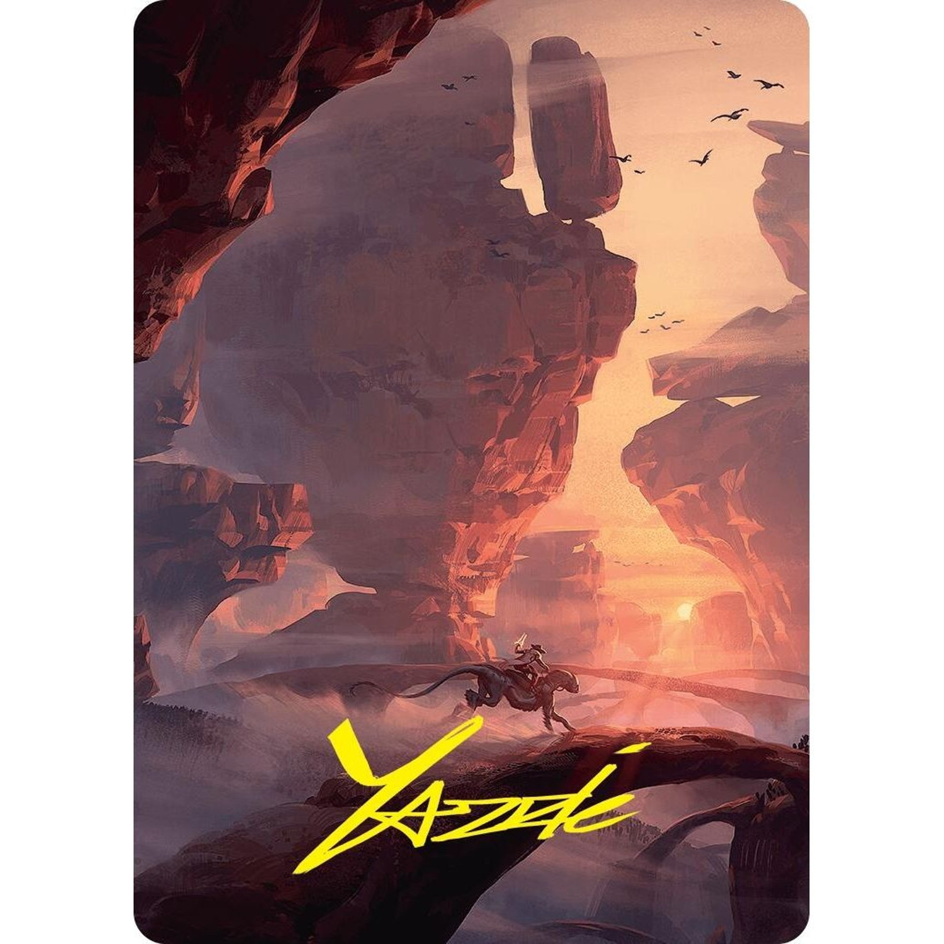 Image for Mountain Art Card (24/54) (Gold-Stamped Signature) (24) (ASFDN) - Magic: The Gathering