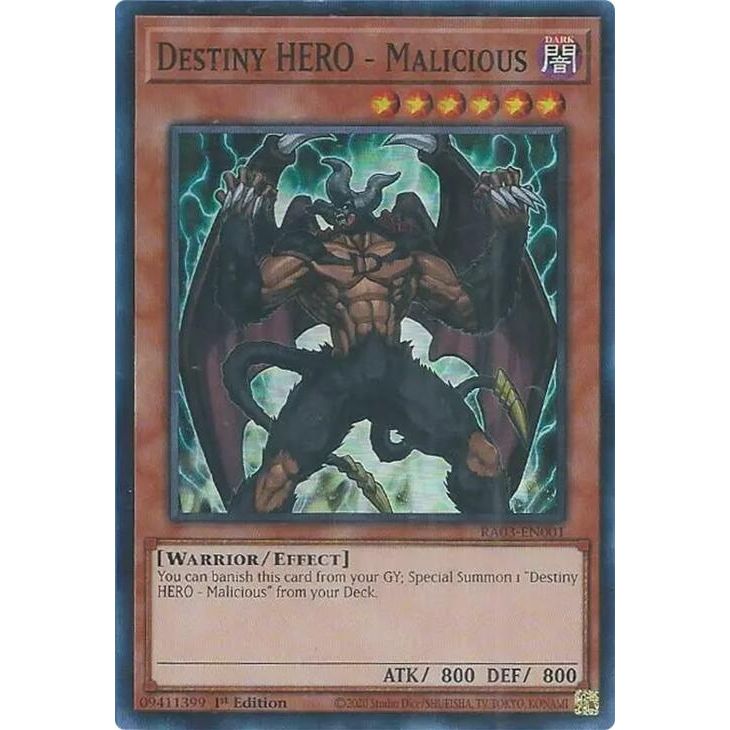 Image for Destiny HERO - Malicious (RA03-EN001) - YuGiOh