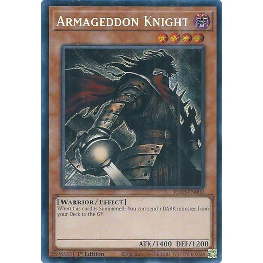 Image for Armageddon Knight (Secret Rare) (RA03-EN002) - YuGiOh