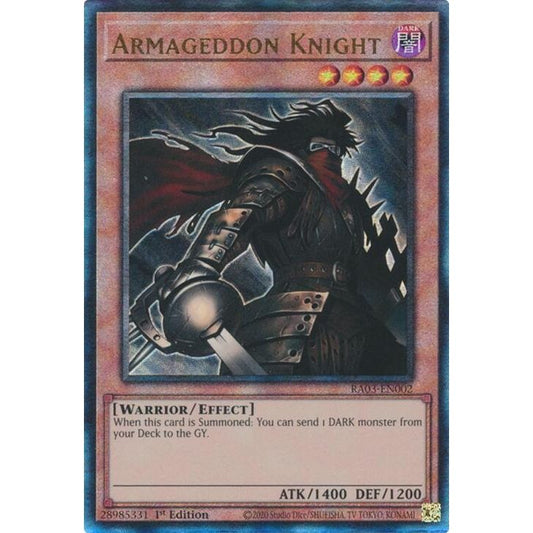 Image for Armageddon Knight (PUR) (RA03-EN002) - YuGiOh