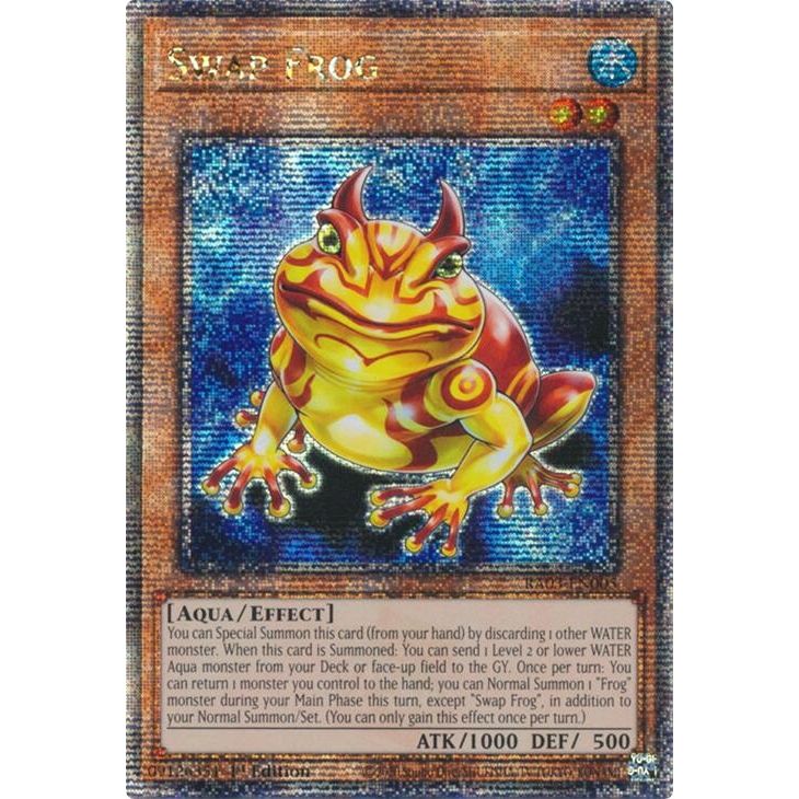 Image for Swap Frog (Quarter Century Secret Rare) (RA03-EN005) - YuGiOh