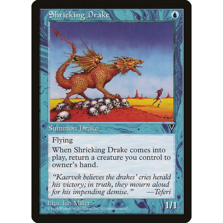 Image for Shrieking Drake (VIS) - Magic: The Gathering
