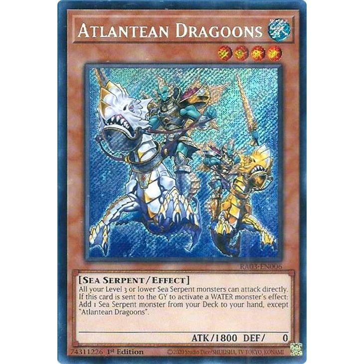 Image for Atlantean Dragoons (Secret Rare) (RA03-EN006) - YuGiOh
