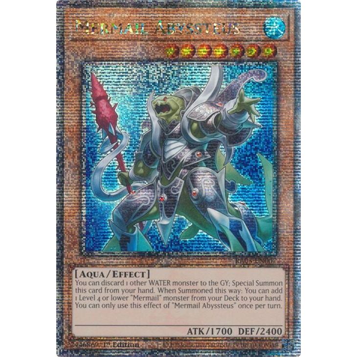 Image for Mermail Abyssteus (Quarter Century Secret Rare) (RA03-EN007) - YuGiOh