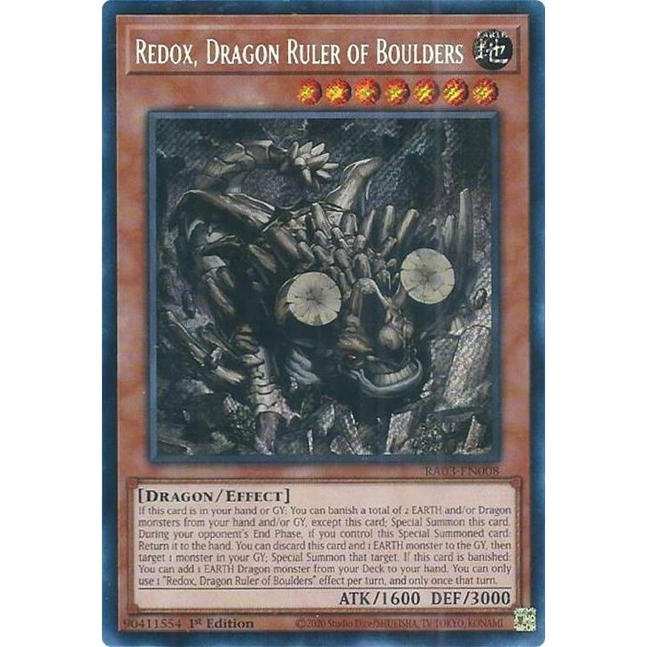 Image for Redox, Dragon Ruler of Boulders (Secret Rare) (RA03-EN008) - YuGiOh