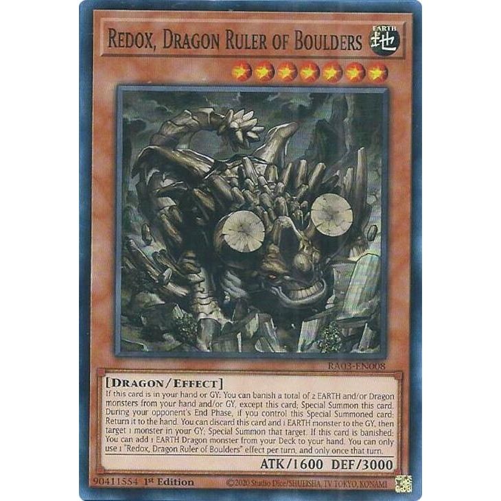 Image for Redox, Dragon Ruler of Boulders (RA03-EN008) - YuGiOh
