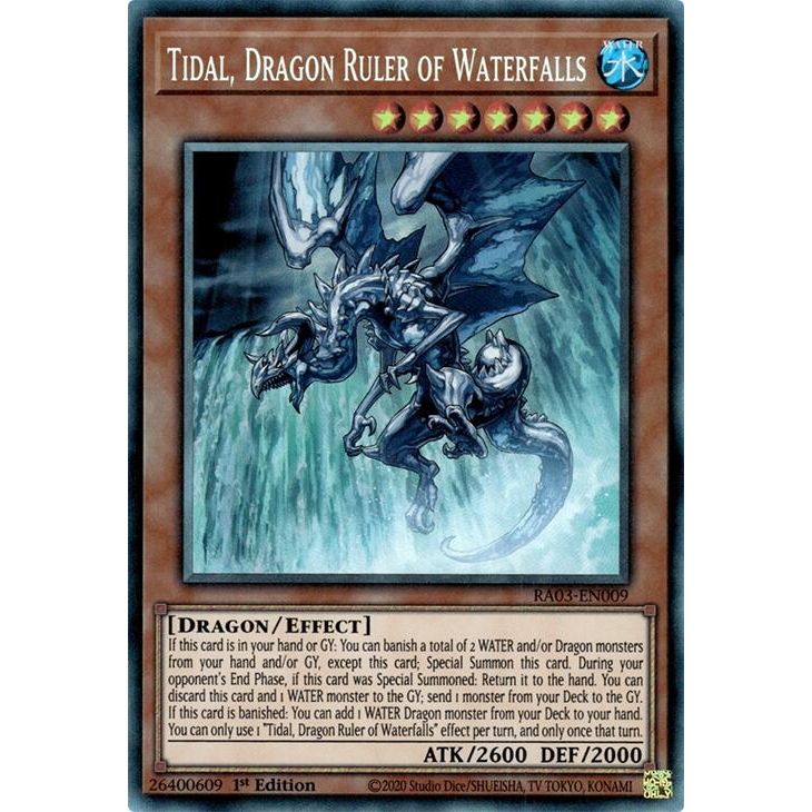 Image for Tidal, Dragon Ruler of Waterfalls (PCR) (RA03-EN009) - YuGiOh