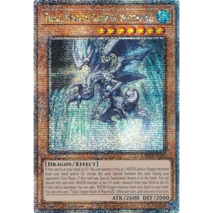 Image for Tidal, Dragon Ruler of Waterfalls (Quarter Century Secret Rare) (RA03-EN009) - YuGiOh