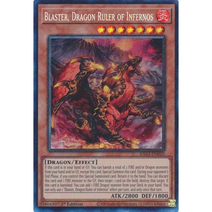 Image for Blaster, Dragon Ruler of Infernos (PCR) (RA03-EN010) - YuGiOh