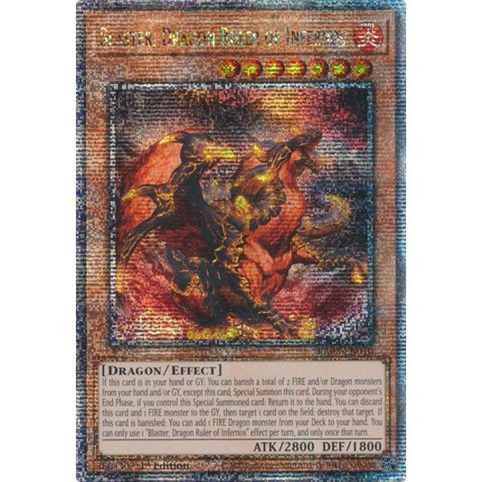 Image for Blaster, Dragon Ruler of Infernos (Quarter Century Secret Rare) (RA03-EN010) - YuGiOh