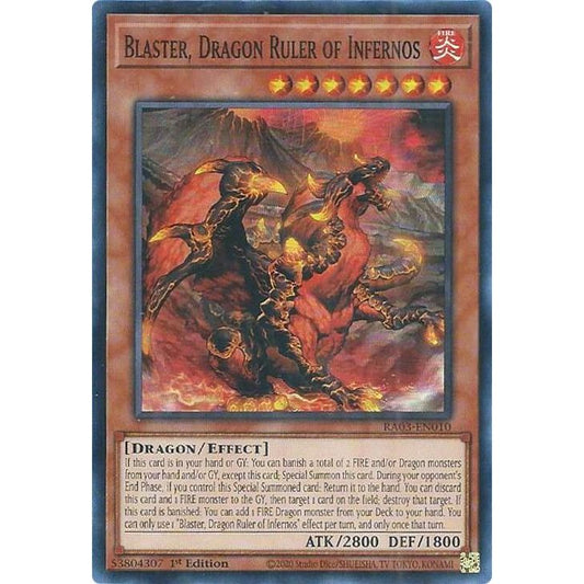 Image for Blaster, Dragon Ruler of Infernos (RA03-EN010) - YuGiOh