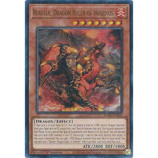 Image for Blaster, Dragon Ruler of Infernos (UR) (RA03-EN010) - YuGiOh