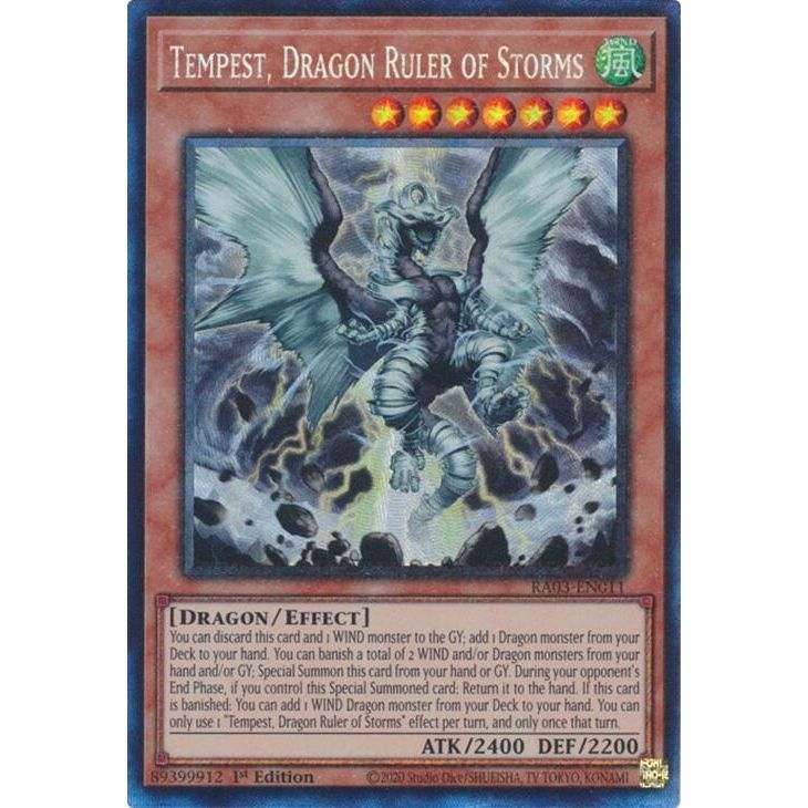 Image for Tempest, Dragon Ruler of Storms (PCR) (RA03-EN011) - YuGiOh