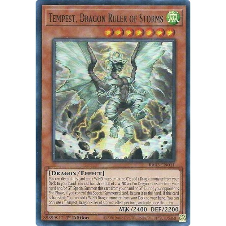 Image for Tempest, Dragon Ruler of Storms (RA03-EN011) - YuGiOh