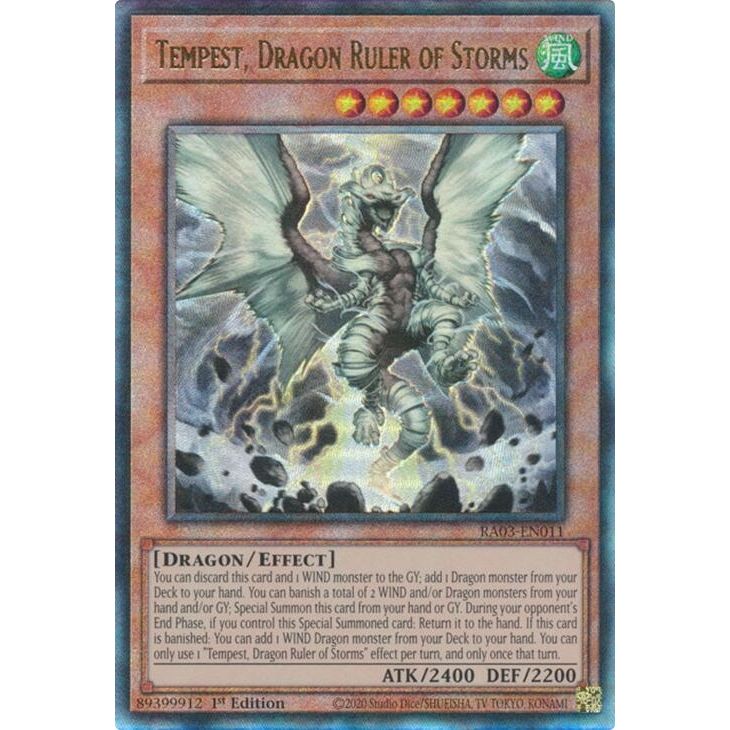 Image for Tempest, Dragon Ruler of Storms (PUR) (RA03-EN011) - YuGiOh