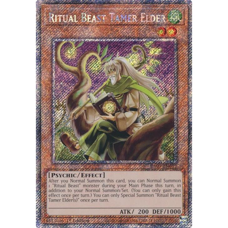 Image for Ritual Beast Tamer Elder (Platinum Secret Rare) (RA03-EN012) - YuGiOh