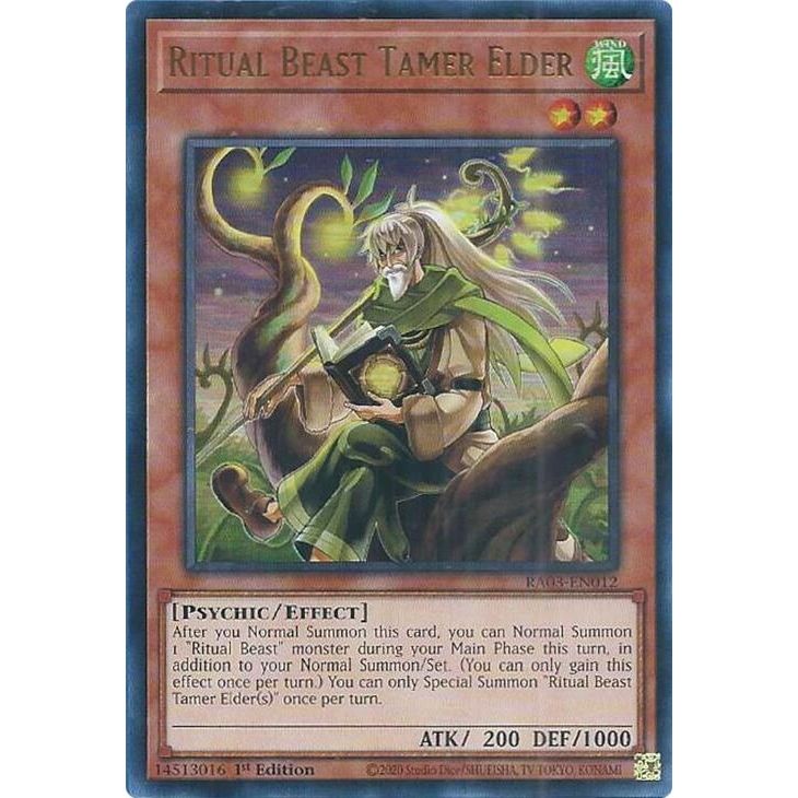 Image for Ritual Beast Tamer Elder (UR) (RA03-EN012) - YuGiOh