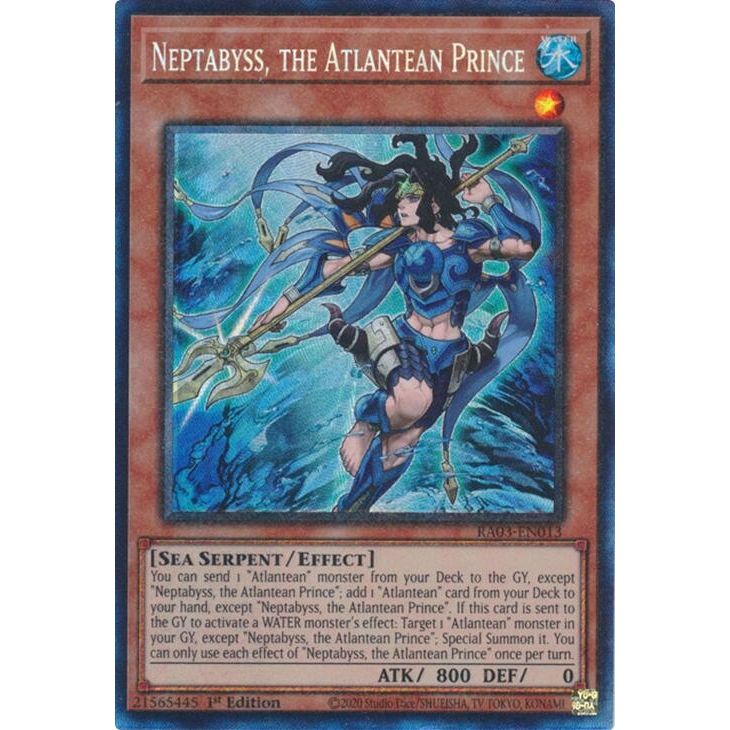 Image for Neptabyss, the Atlantean Prince (PCR) (RA03-EN013) - YuGiOh