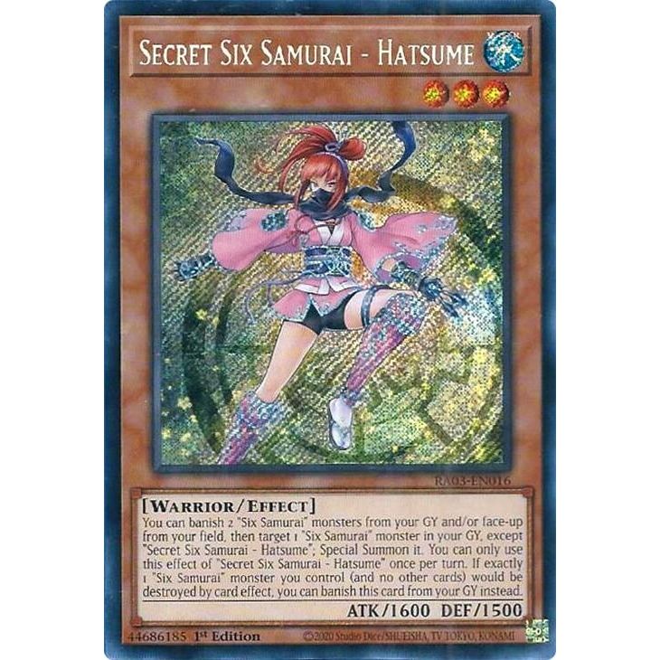 Image for Secret Six Samurai - Hatsume (Secret Rare) (RA03-EN016) - YuGiOh