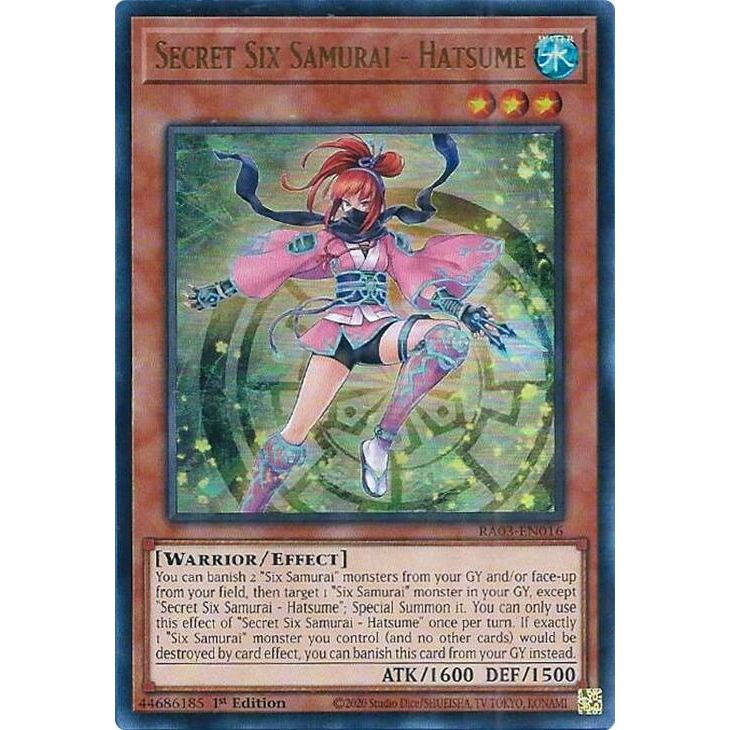 Image for Secret Six Samurai - Hatsume (UR) (RA03-EN016) - YuGiOh