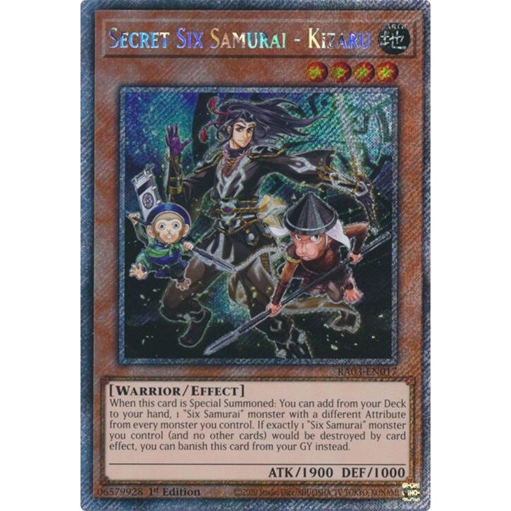 Image for Secret Six Samurai - Kizaru (Platinum Secret Rare) (RA03-EN017) - YuGiOh