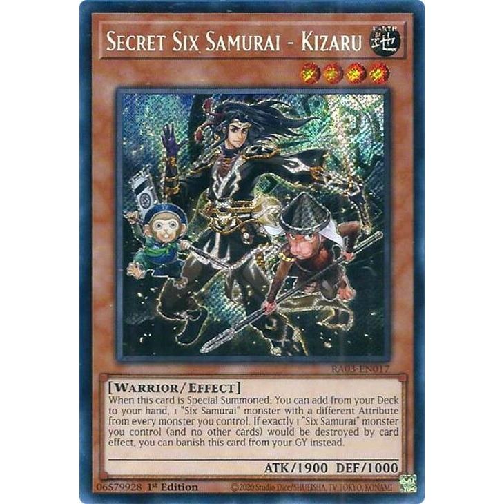 Image for Secret Six Samurai - Kizaru (Secret Rare) (RA03-EN017) - YuGiOh