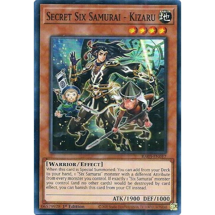 Image for Secret Six Samurai - Kizaru (RA03-EN017) - YuGiOh