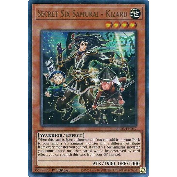 Image for Secret Six Samurai - Kizaru (UR) (RA03-EN017) - YuGiOh