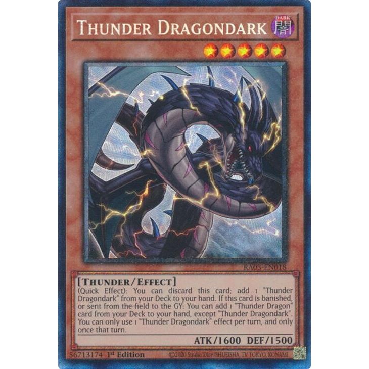 Image for Thunder Dragondark (PCR) (RA03-EN018) - YuGiOh
