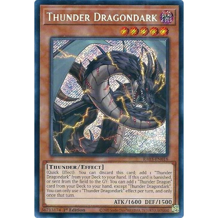 Image for Thunder Dragondark (Secret Rare) (RA03-EN018) - YuGiOh