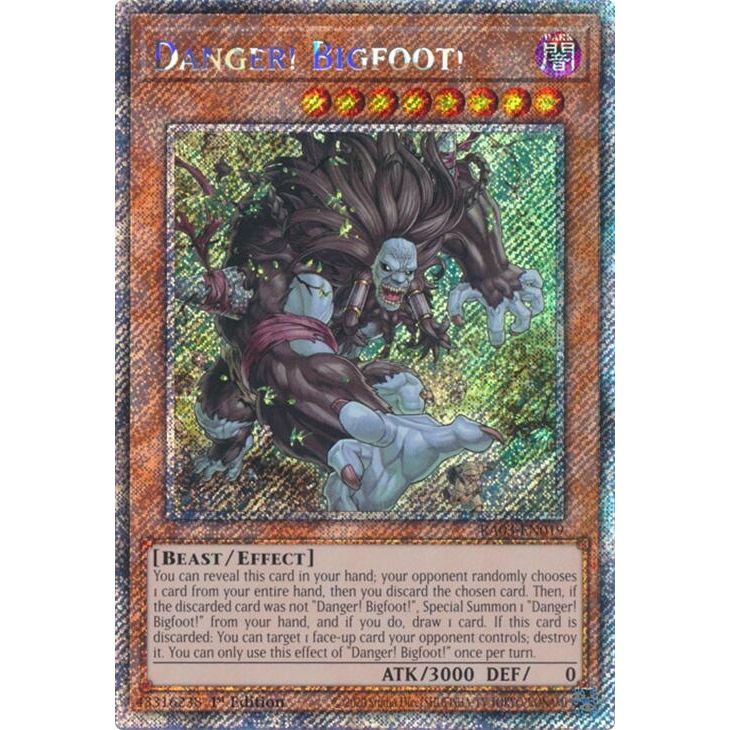 Image for Danger! Bigfoot! (Platinum Secret Rare) (RA03-EN019) - YuGiOh