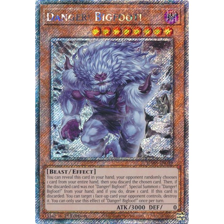 Image for Danger! Bigfoot! (Alternate Art) (Platinum Secret Rare) (RA03-EN019) - YuGiOh