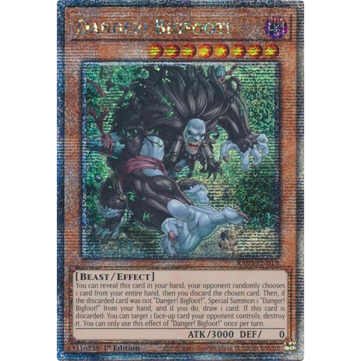 Image for Danger! Bigfoot! (Quarter Century Secret Rare) (RA03-EN019) - YuGiOh