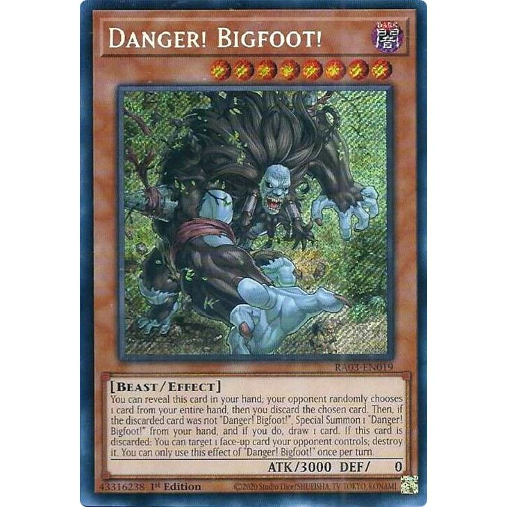 Image for Danger! Bigfoot! (Secret Rare) (RA03-EN019) - YuGiOh