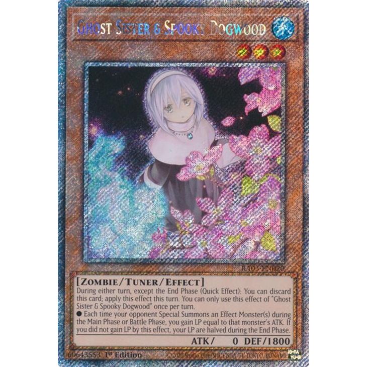 Image for Ghost Sister & Spooky Dogwood (Alternate Art) (Platinum Secret Rare) (RA03-EN020) - YuGiOh