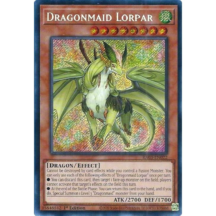 Image for Dragonmaid Lorpar (Secret Rare) (RA03-EN022) - YuGiOh